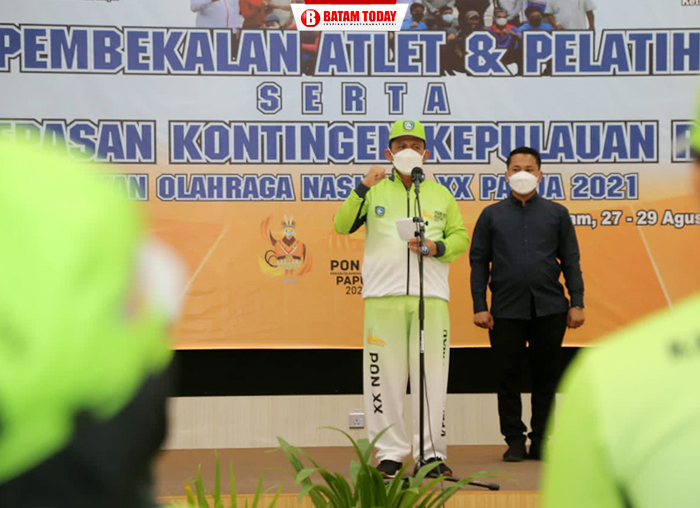 Gubernur Kepri, H. Ansar Ahmad saat memberikan kata sambutan